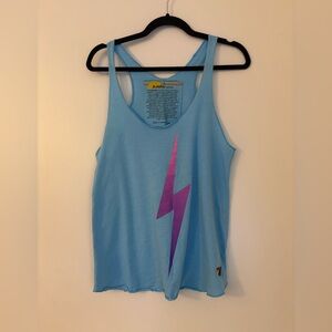Like New! Aviator Nation - Women’s Teal Bolt Tank - Size L